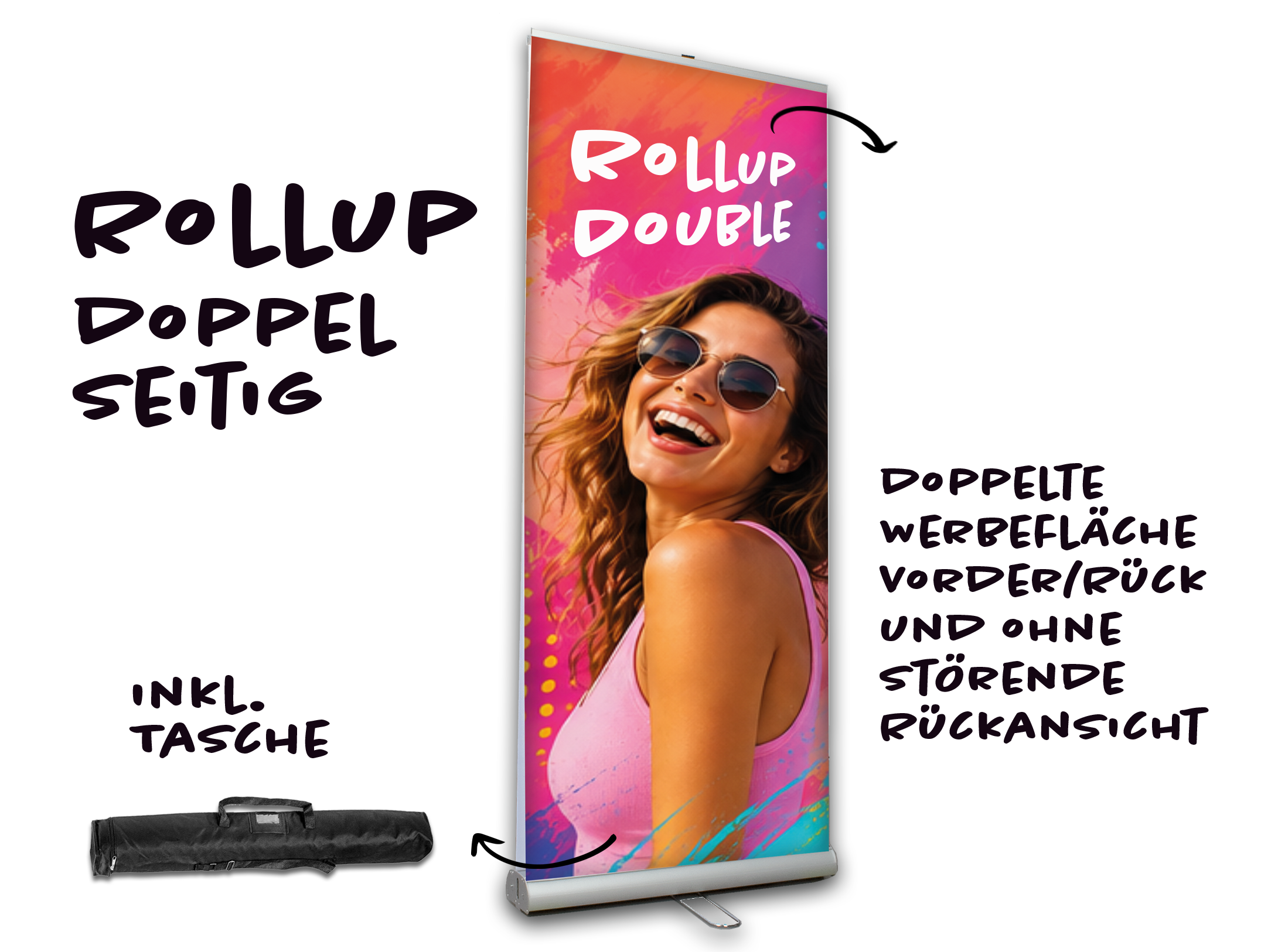 Rollup doppelseitig